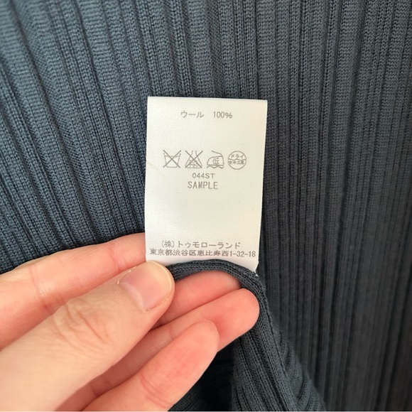 TOMORROWLAND TEAL AND NAVY LONG CARDIGAN SIZE M - Picture 5 of 5